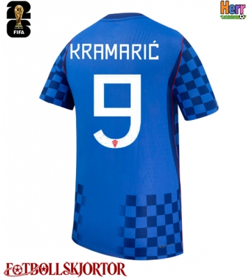 Kroatien Andrej Kramaric #9 Bortatröja VM 2026 Kortärmad